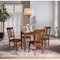 International Concepts 30 in. x 30 in. Dining Table with 4 San Remo SplatBack Chairs - 5 Piece Dining Set K581-3030-C10-4 - alternate 1
